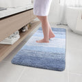 Microfiber Bathroom Rug 44x24 - Shaggy Soft Absorbent Mat