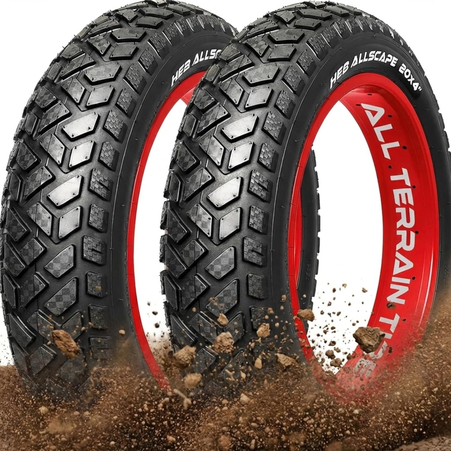 Allscape 20x4 Fat Tire E-Bike Tires for All-Terrain Riding