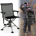 GYMAX Hunting Chair 360 Swivel Blind Seat - Silent, Height Adjustable