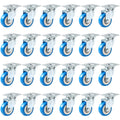 FactorDuty 24 Pack 2 in Caster Swivel Plate On Blue Polyurethane