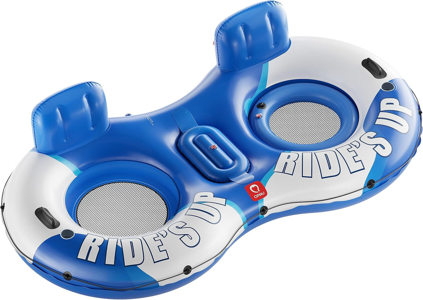 QPAU Inflatable Double River Tube for 2 with 660lb Capacity