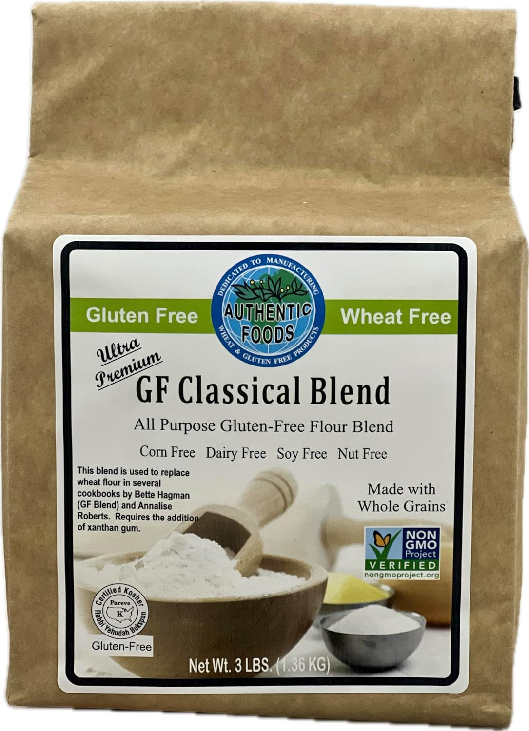 Authentic Foods Gluten-Free Classical Blend - 3 lbs | Deliciously Healthy