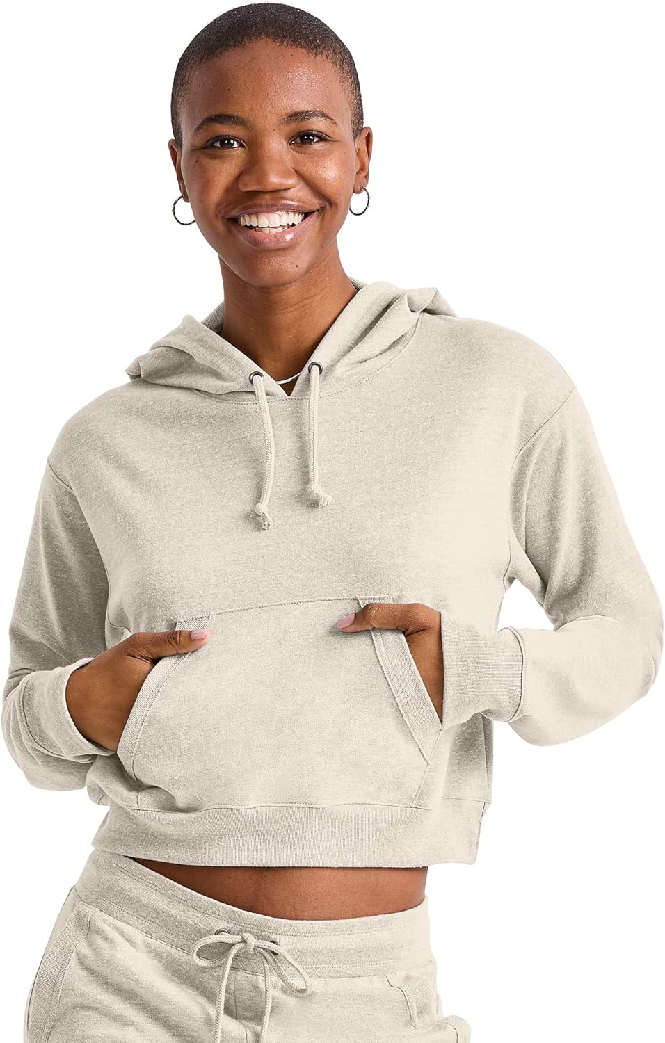 Hanes Women's Cropped Hoodie: French Terry Comfort