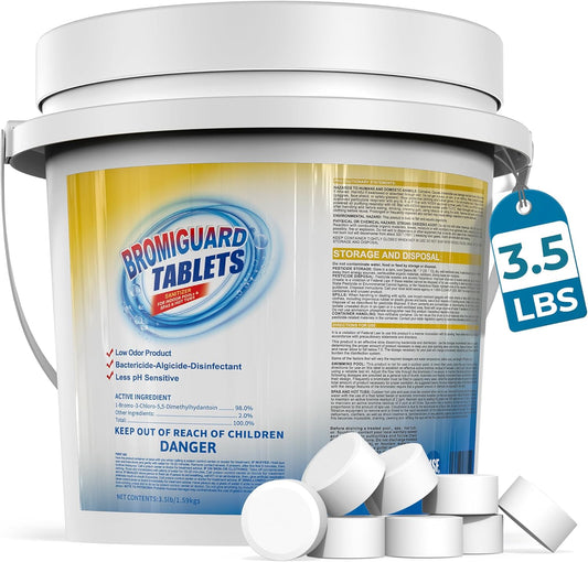 1 Inch Bromine Tablets for Spas and Hot Tubs - Low Odor