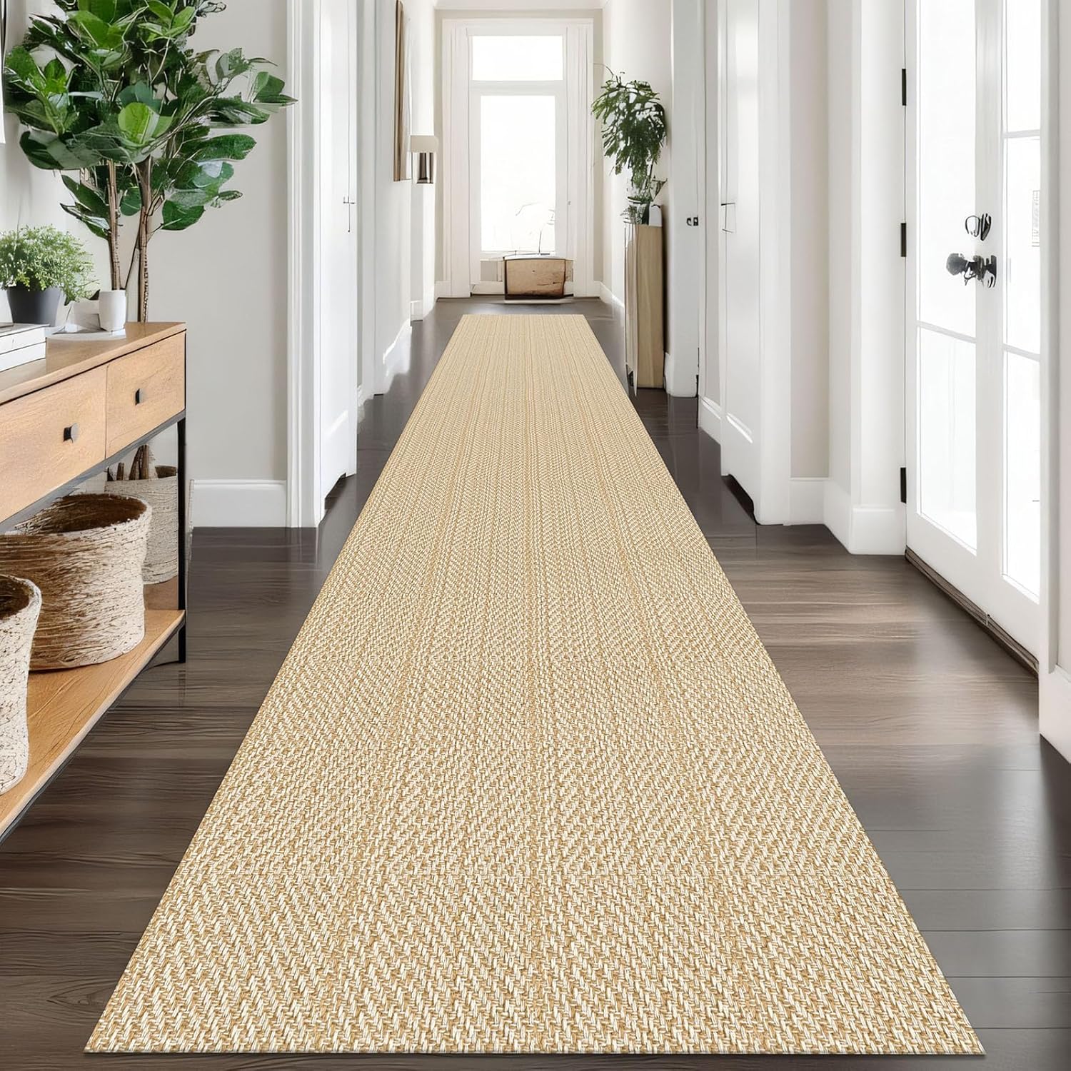 IOHOUZE Washable Long Hallway Runner Rug 3x18 for Kitchen