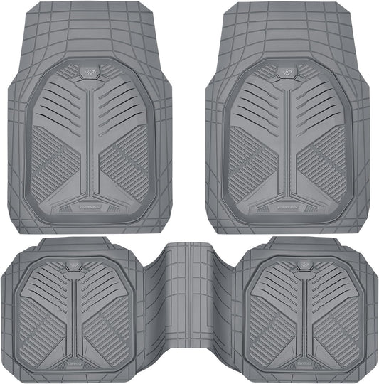 CAR PASS Heavy Duty Rubber Car Mats for All Weather Protection