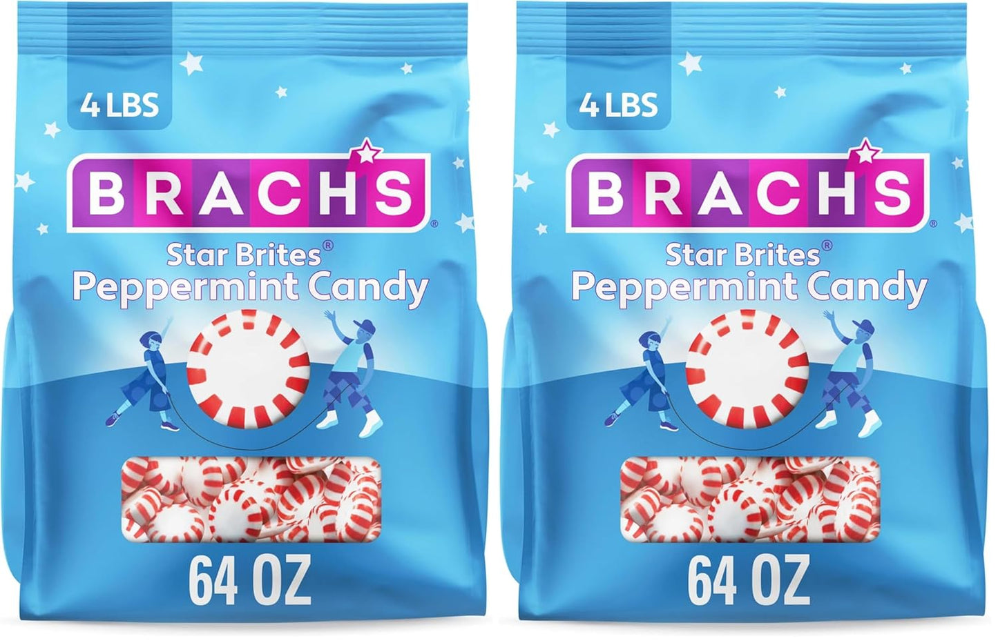 Brach's Star Brites Peppermint Candy Mega Pack for Sweet Moments
