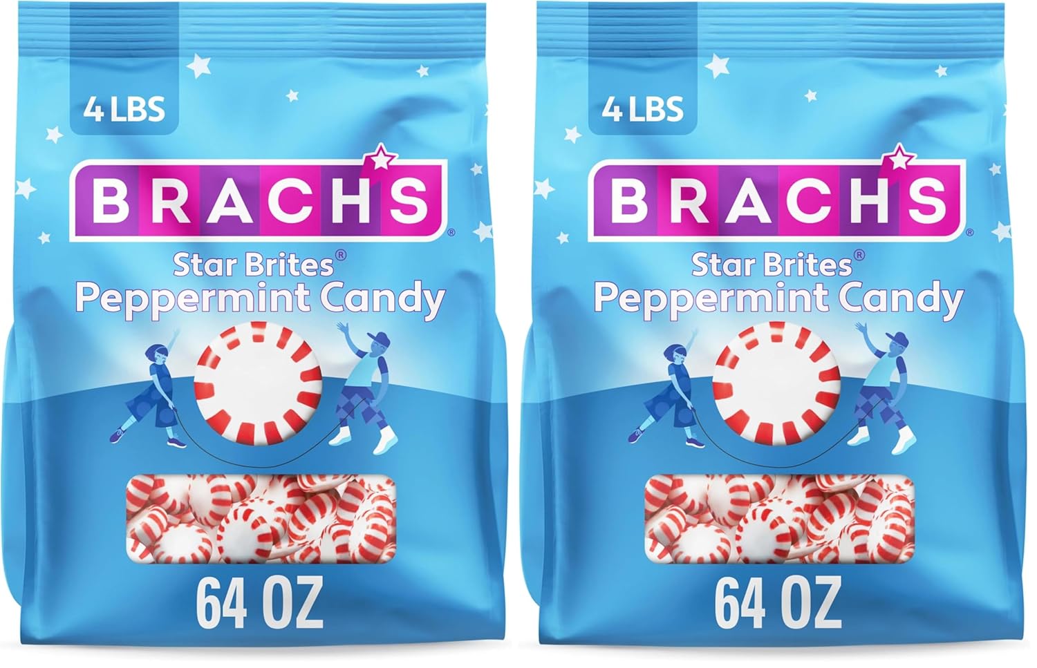 Brach's Star Brites Peppermint Candy Mega Pack for Sweet Moments