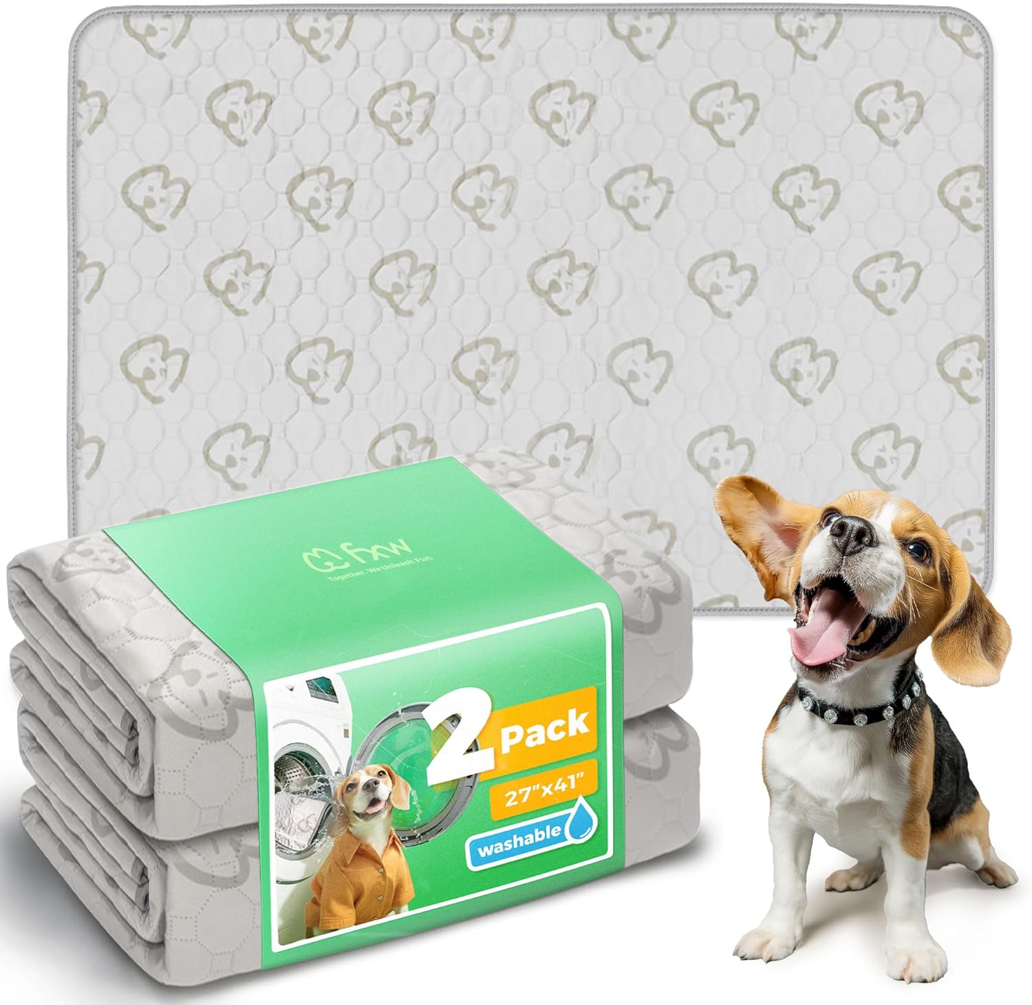 FXW Washable Pee Pads for Dogs - Super Absorbent Design