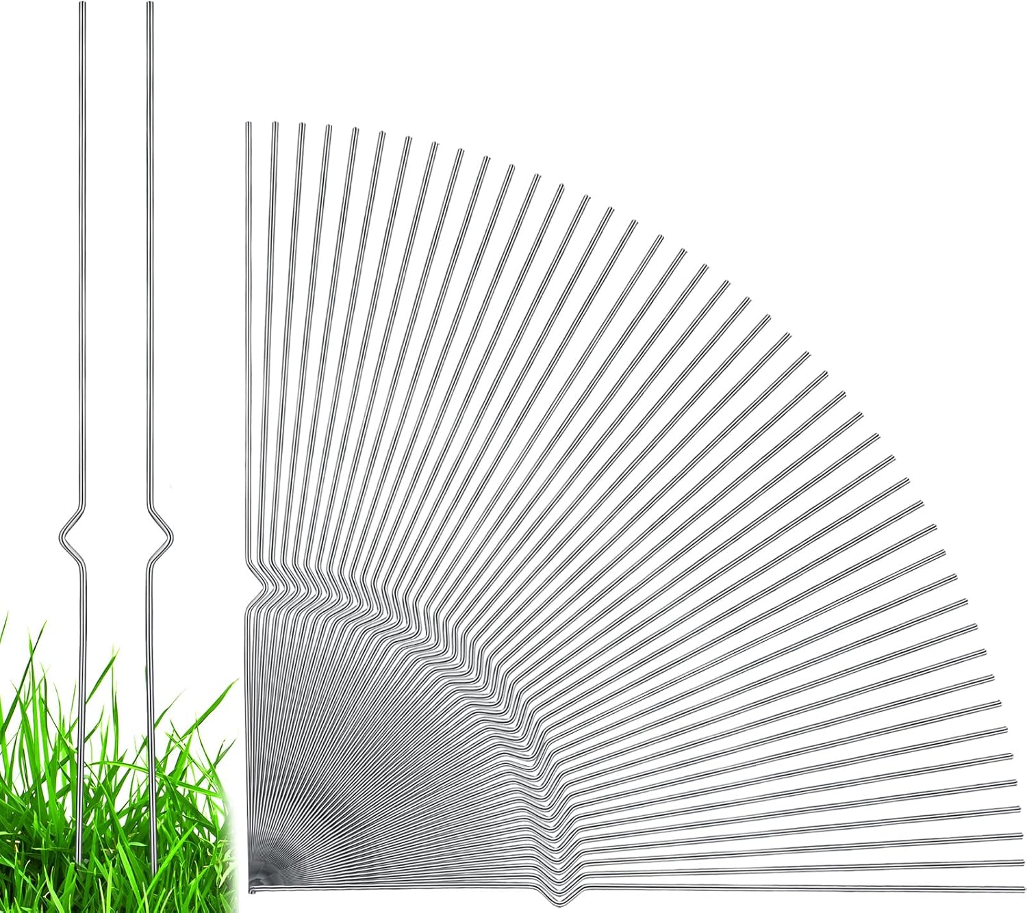Heavy Duty 16.5ft' Wire Yard Sign Stakes for Lawn Use