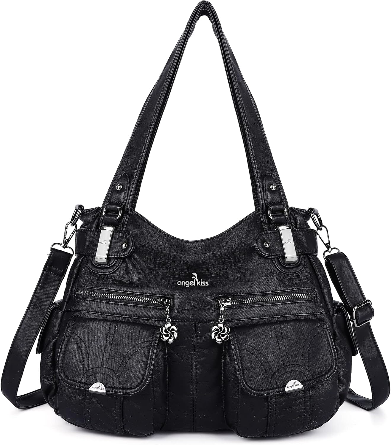 Stylish Large Double Zipper Handbag for Everyday Use