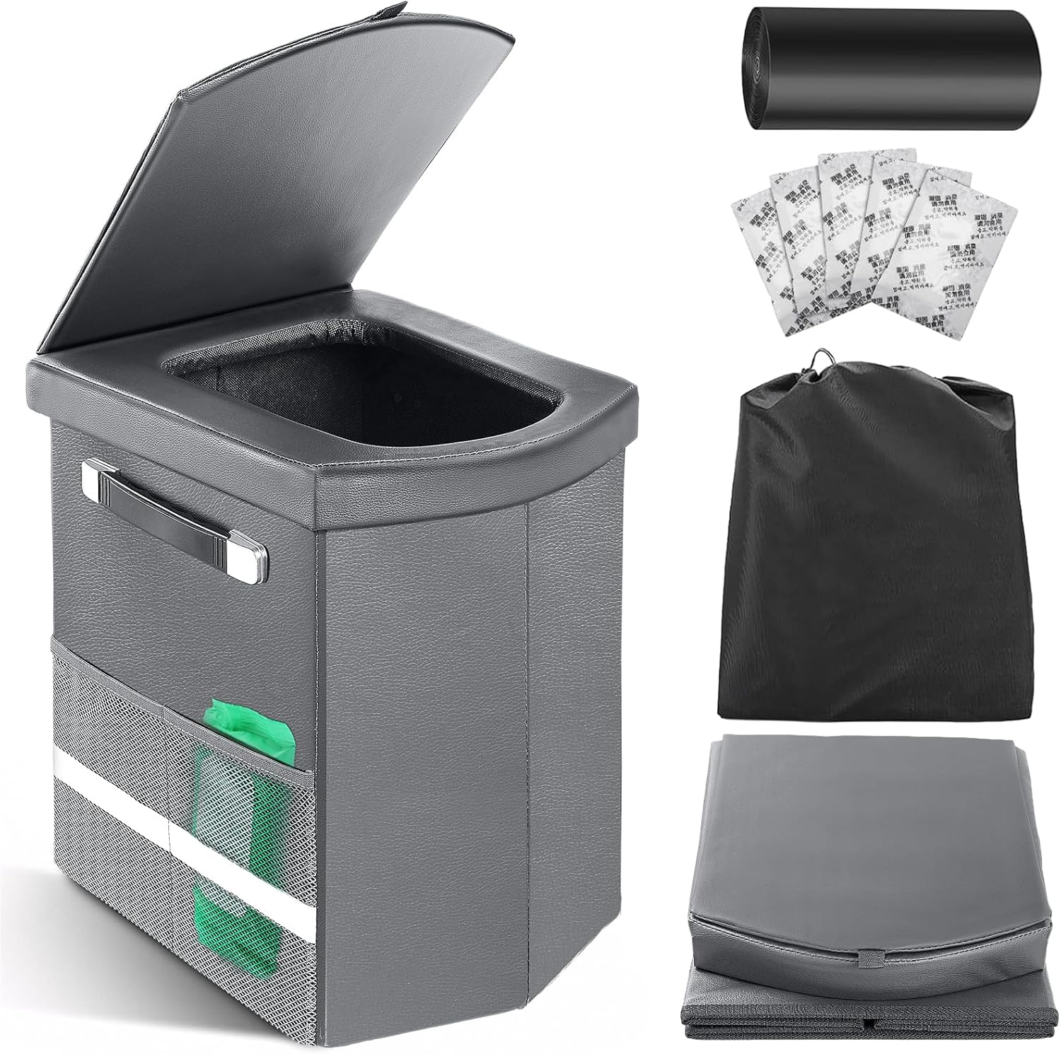 16.5 in XL Portable Toilet for Camping, Hiking, and Travel