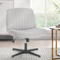 Sweetcrispy Criss Cross Chair Legged Armless Office Swivel Desk Chair