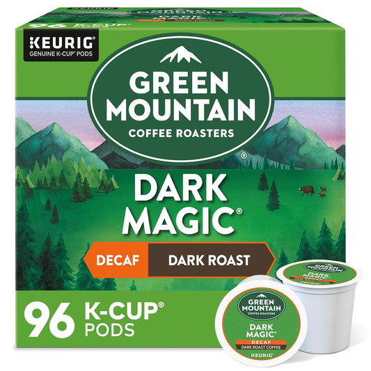 96 Dark Magic Decaf K-Cup Pods by Green Mountain