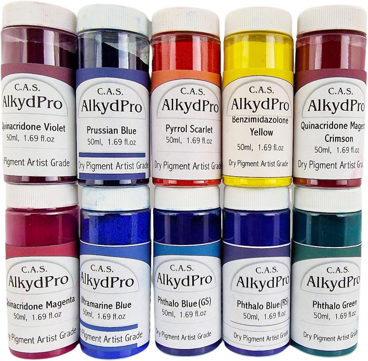 Quinacridone Pigment Set for Vibrant Dry Powder Artistry