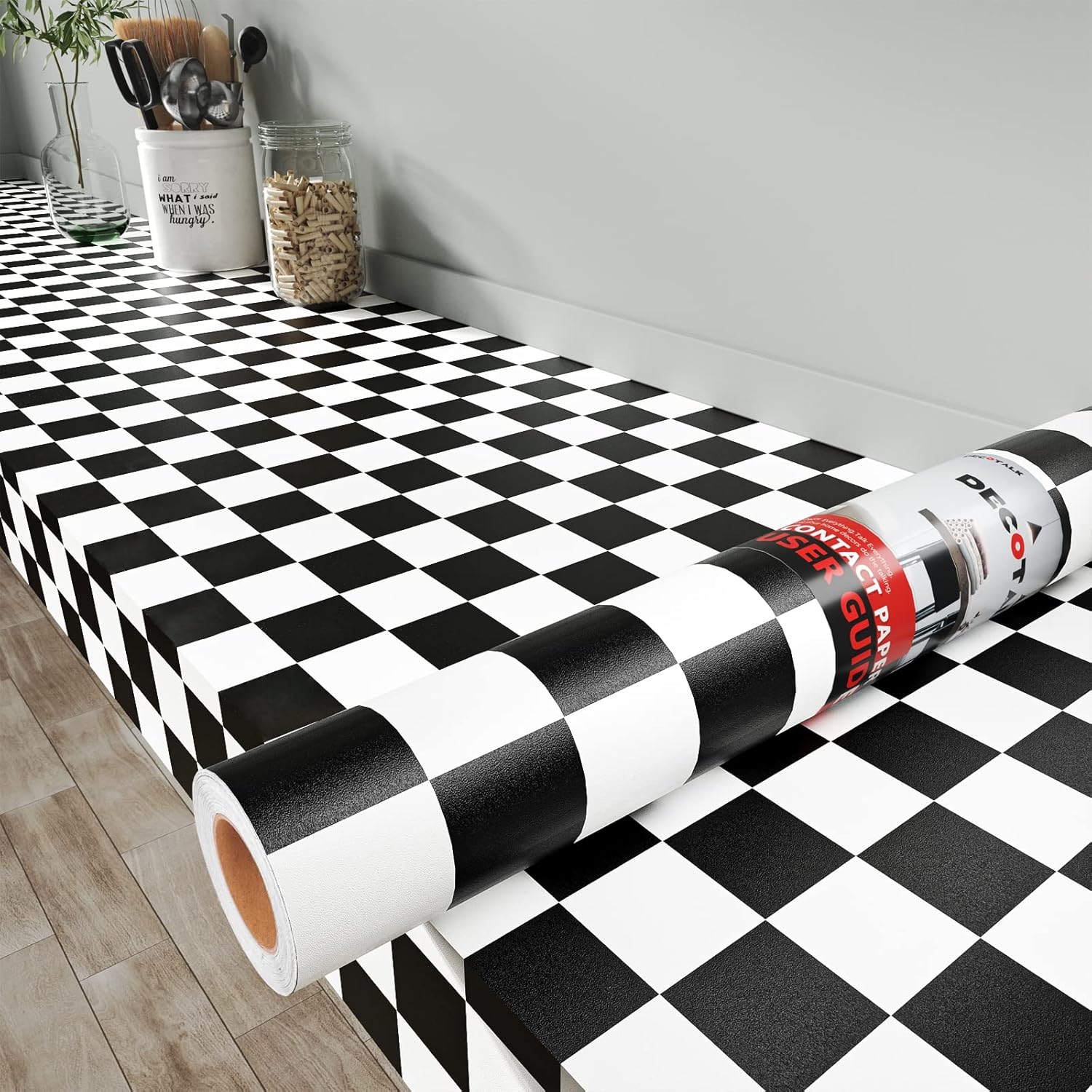 Decotalk Checkered Wallpaper Peel and Stick for Stylish Decor