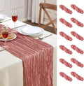 Cheesecloth Table Runner 10FT Long Boho Gauze Runner - Rustic Event