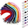 Hoolerry 300 Pcs Lanyards Clips Bulk for ID Badge Holders - Durable