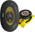 Pyle 4x6in Three-Way Car Speakers - Clear, Punchy OEM Upgrade