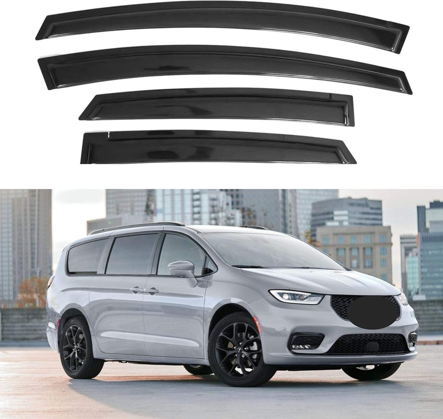 IG Window Visor for Chrysler Pacifica 2017-2024 - Durable Rain Guard