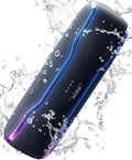 Portable Bluetooth Speaker with Lights - 25W Super Bass, IPX7