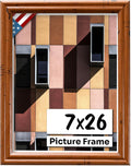 Distressed Oak 7x26 Picture Frame.75 in Wide - Handmade Solid Wood