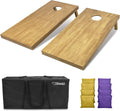 GoSports wooden cornhole board set 4ft x 2ft for summer parties