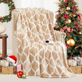 Heated Blanket Electric Queen Size - Cozy Flannel Throw