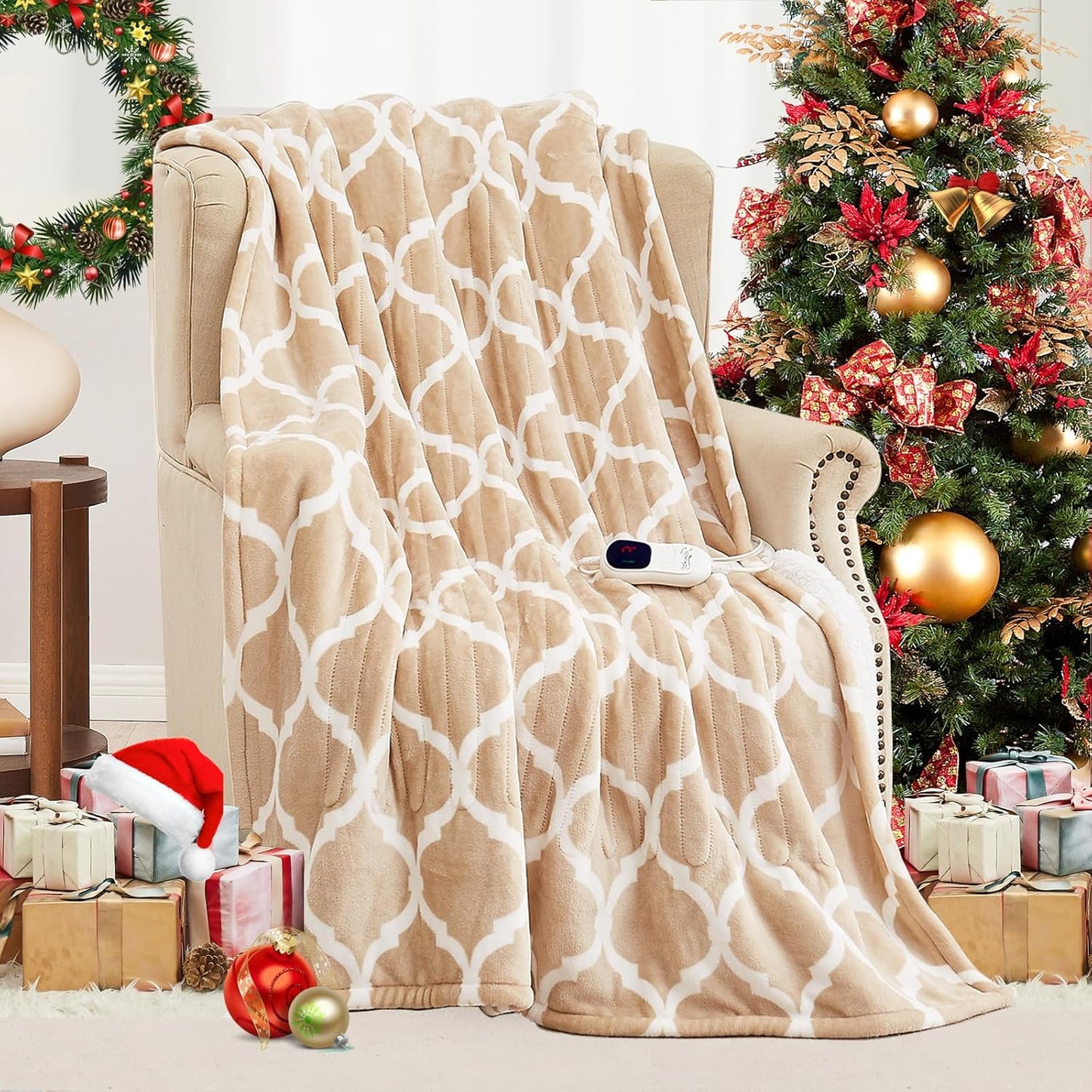Homemate Heated Blanket Electric Queen Size for Cozy Comfort