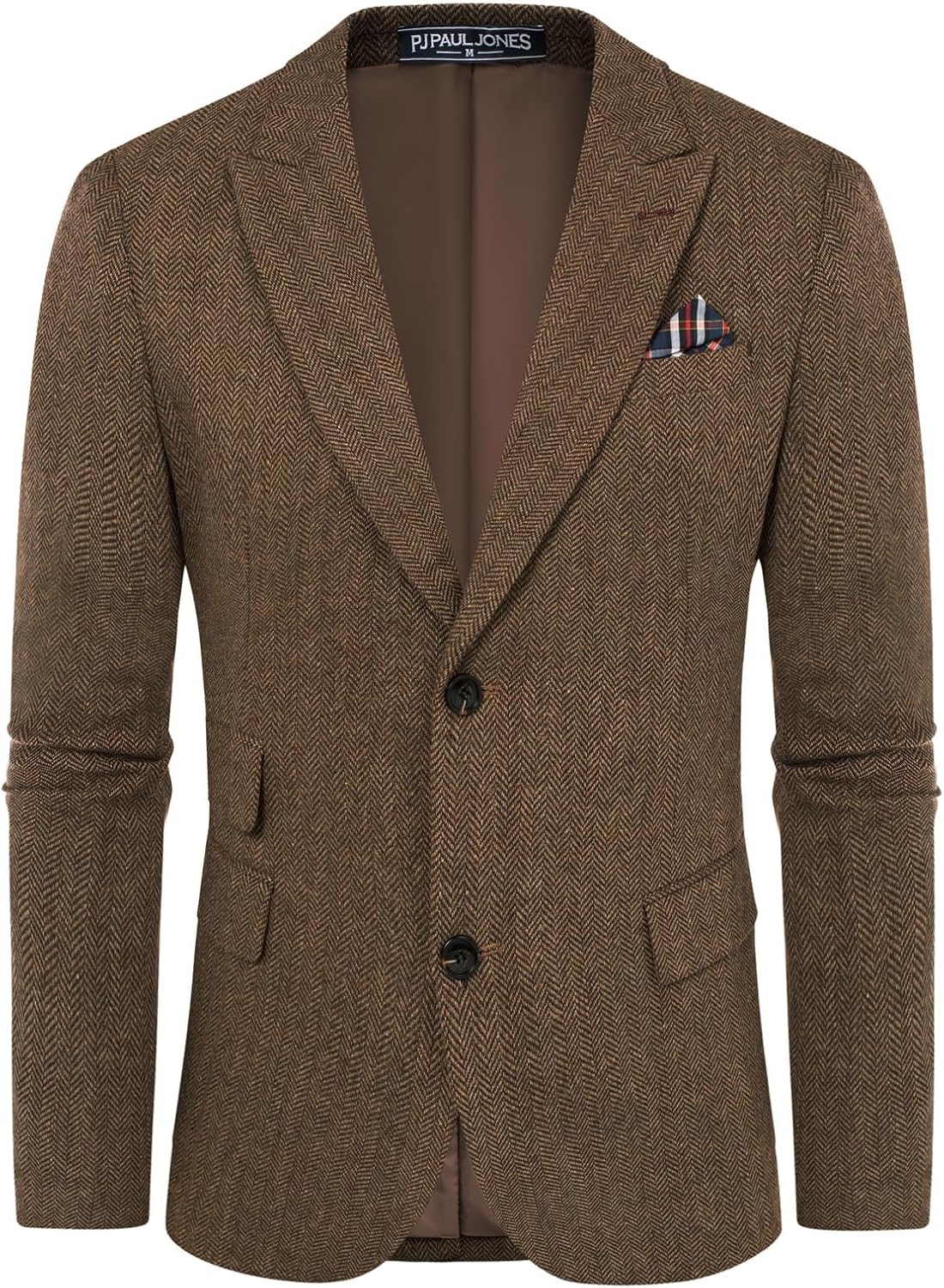 Stylish Herringbone Tweed Blazer for Men by PJ PAUL JONES