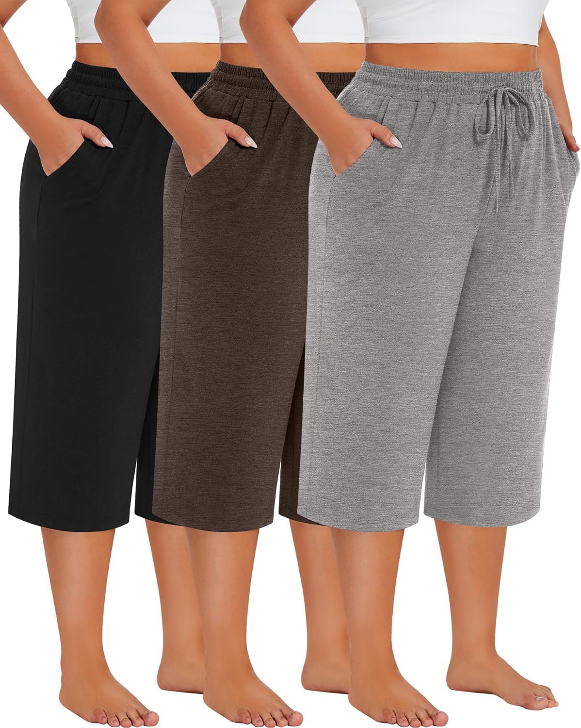 Neer Women's Plus Size Cotton Capris for Comfort and Style