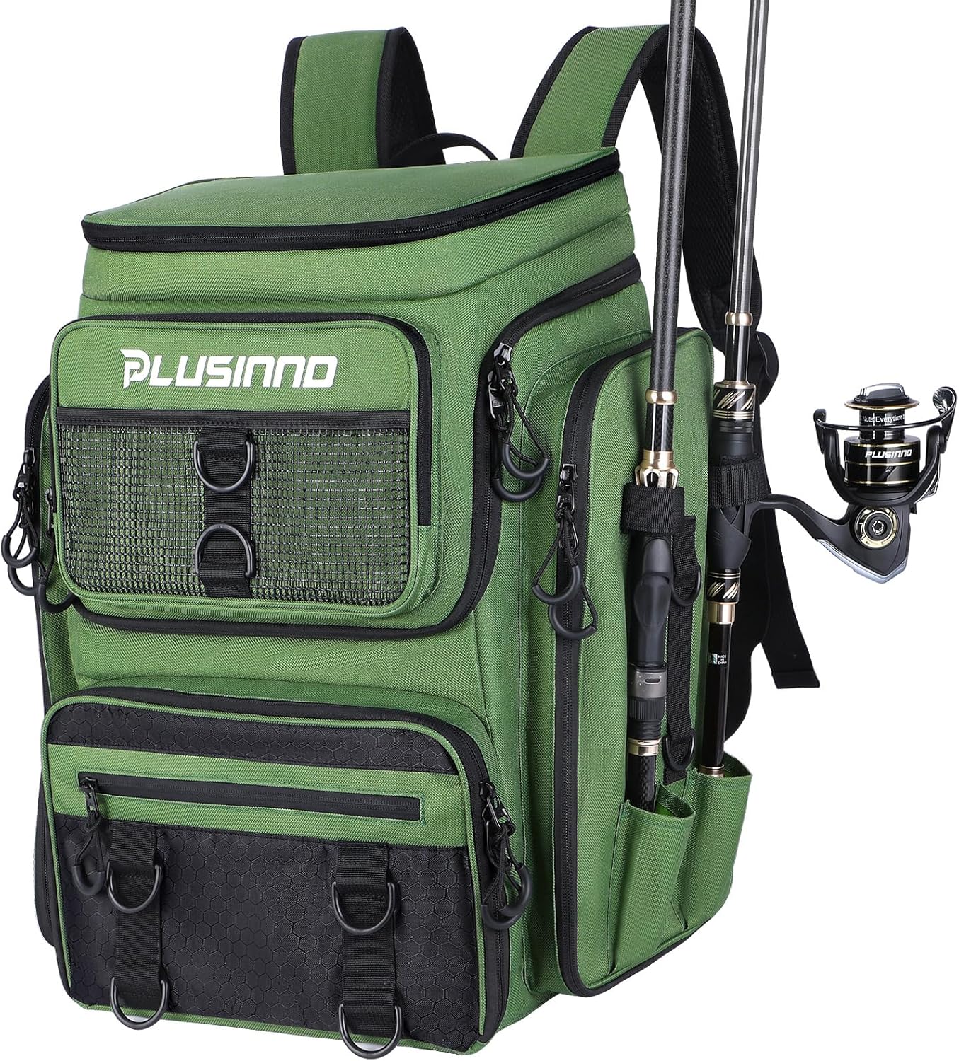 PLUSINNO 42L Fishing Backpack: Ultimate Gear Storage!