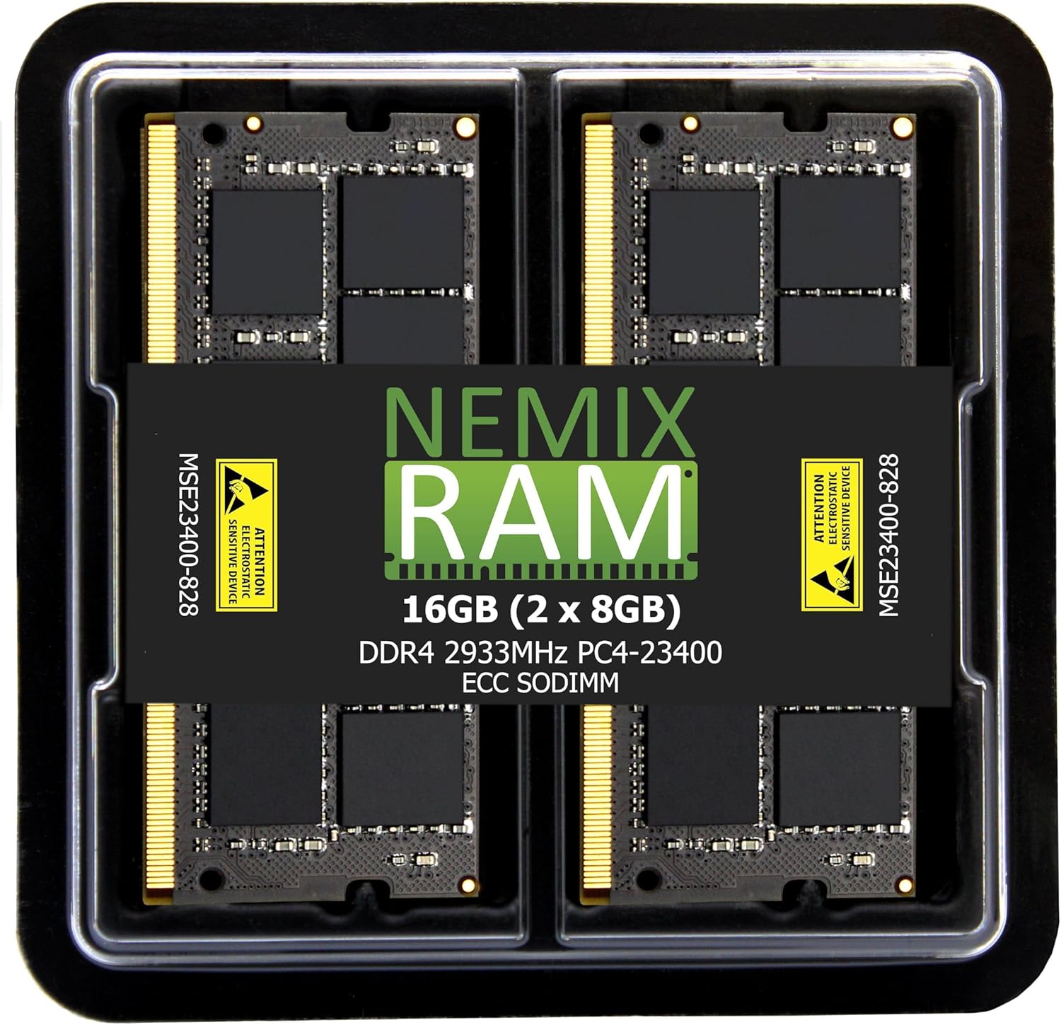 NEMIX RAM 16GB DDR4 2933MHZ ECC SODIMM Kit for Performance