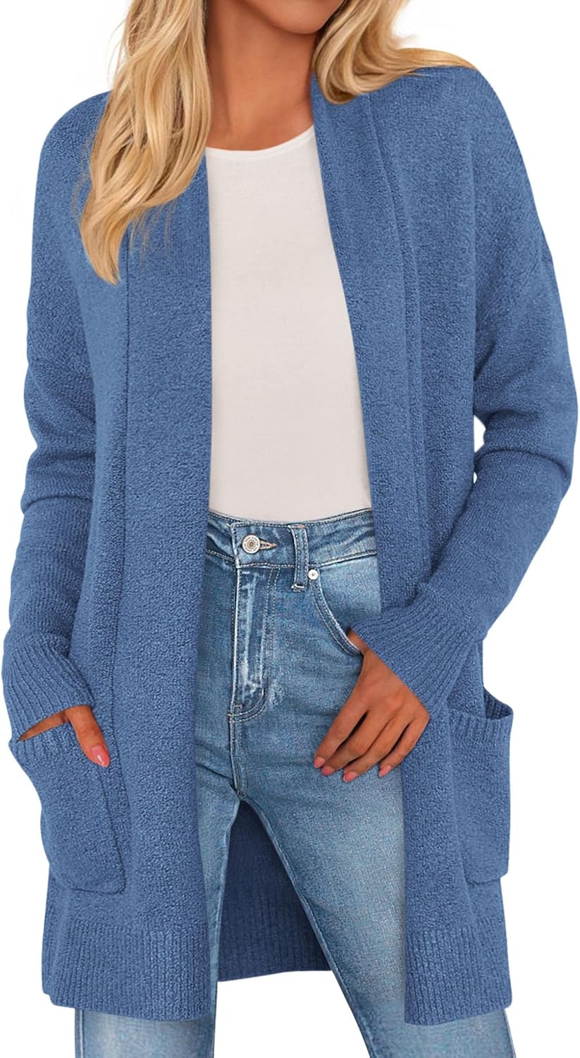PRETTYGARDEN Women's Open Front Cardigan for Cozy Fall Style