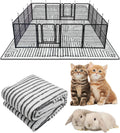 Washable Bunny Cage Liner 91in x 63in - Large Non Slip Pet Rug
