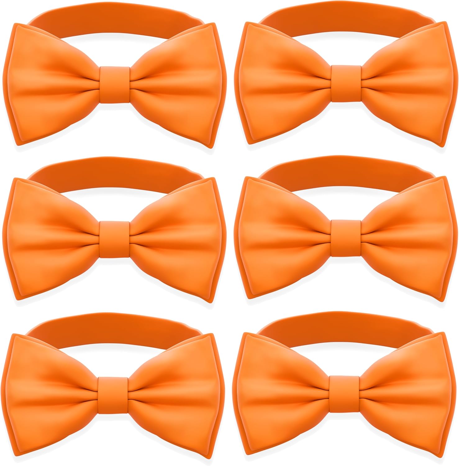 Classic Pre-Tied Satin Bow Ties for Tuxedos and Formal Wear