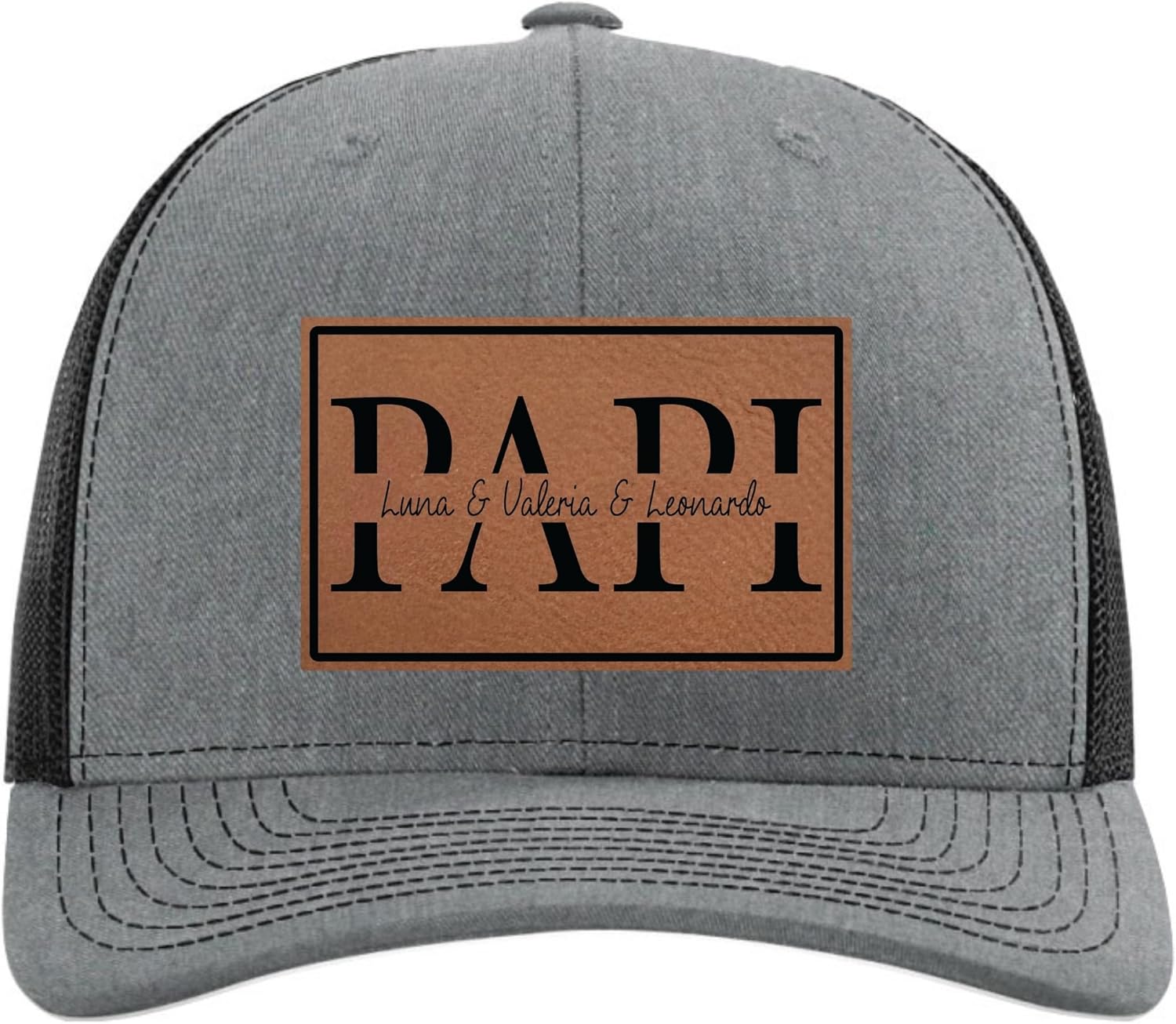 Personalized Fathers Day Hats Customized with Kids Names