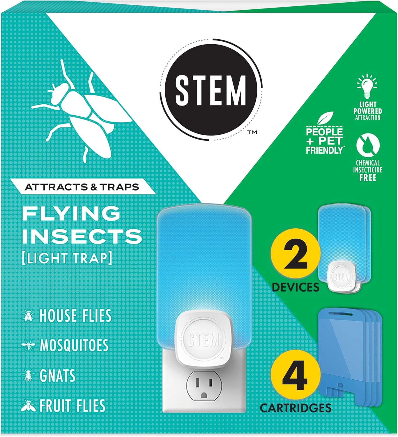 STEM Light Trap: Effective Indoor Fruit Fly and Insect Control