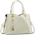 KKXIU Women's Fashion Satchel Bag with Triple Compartment Design