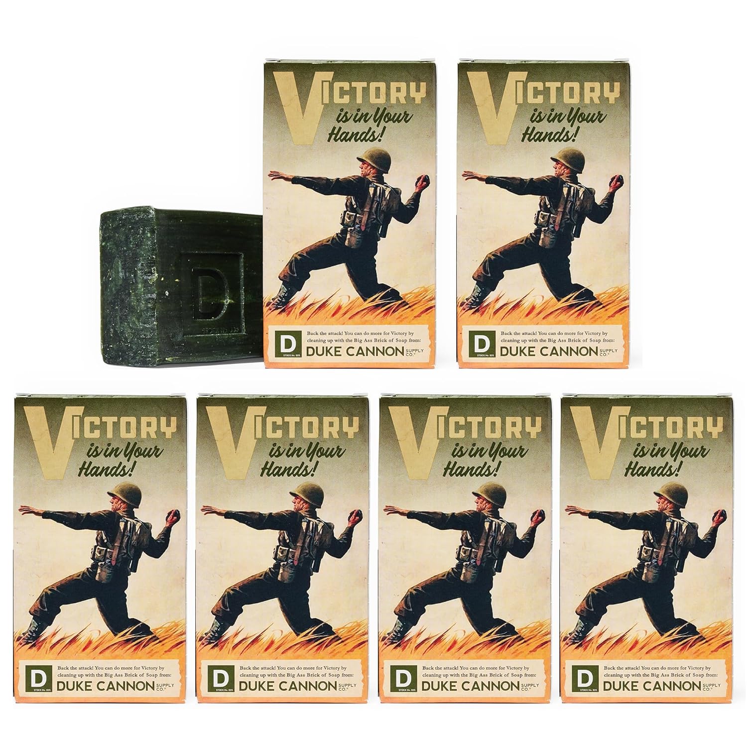 Duke Cannon Big Brick of Soap Bar for Men - Victory 10 oz Pack