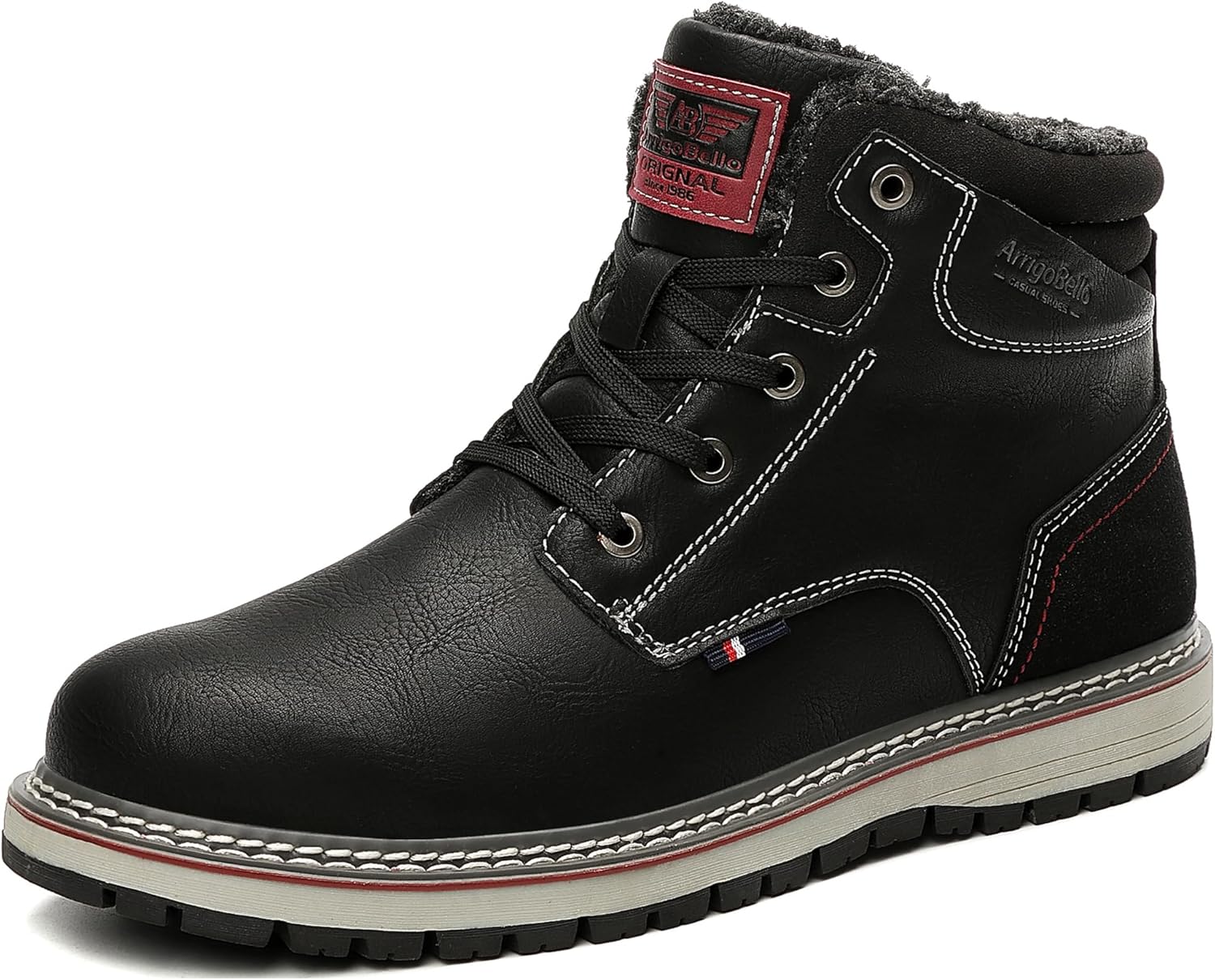 ARRIGO BELLO Mens Winter Boots for Casual Outdoor Activities