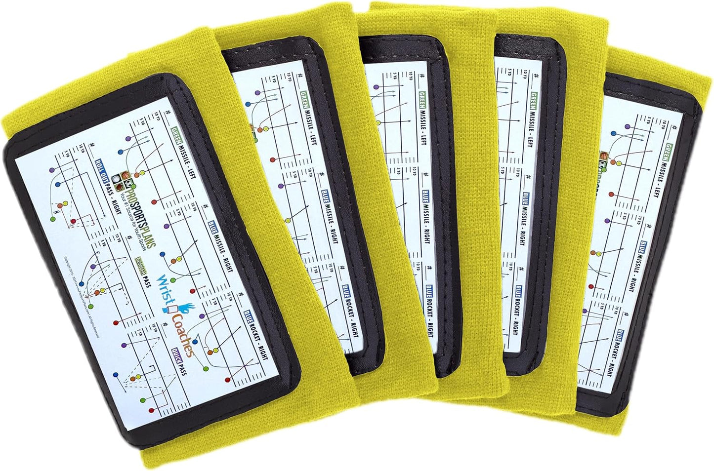 Football Play Wristbands for Youth Quarterbacks and Coaches