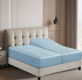 Split King Twin-XL Bamboo Viscose Fitted Sheet Set - Cooling Deep