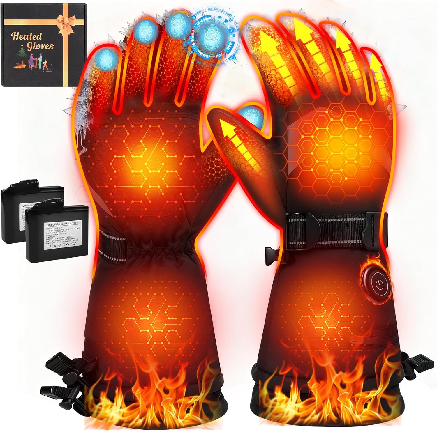 Meoneo Heated Gloves for Men Women - Ultimate Winter Warmth