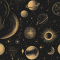 Planets Wallpaper Peel and Stick Vintage Space Contact Paper - Renter