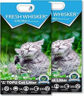 FreshWhisker Tofu Cat Litter - Odor Free Flushable Clumping
