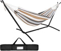 Portable 2 Person Hammock with 9ft Stand - Comfortable Double Hammock