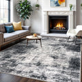Modern Abstract Area Rug 6x9 ft - Washable, Non-Slip Comfort