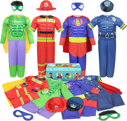 Boys Muscle Chest Dress Up Costumes Set for Imaginative Play