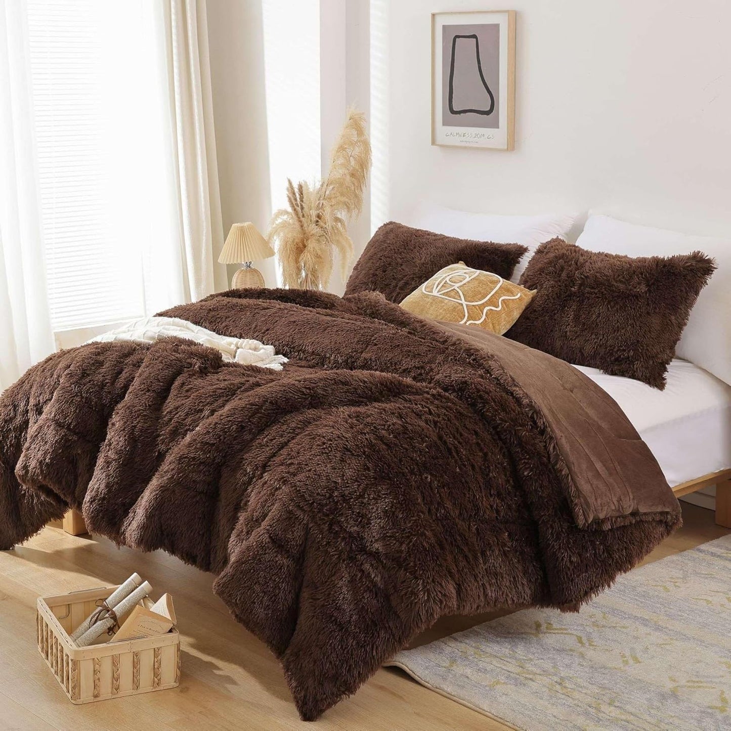 Smoofy Fluffy Full Size Comforter Set for Ultimate Comfort
